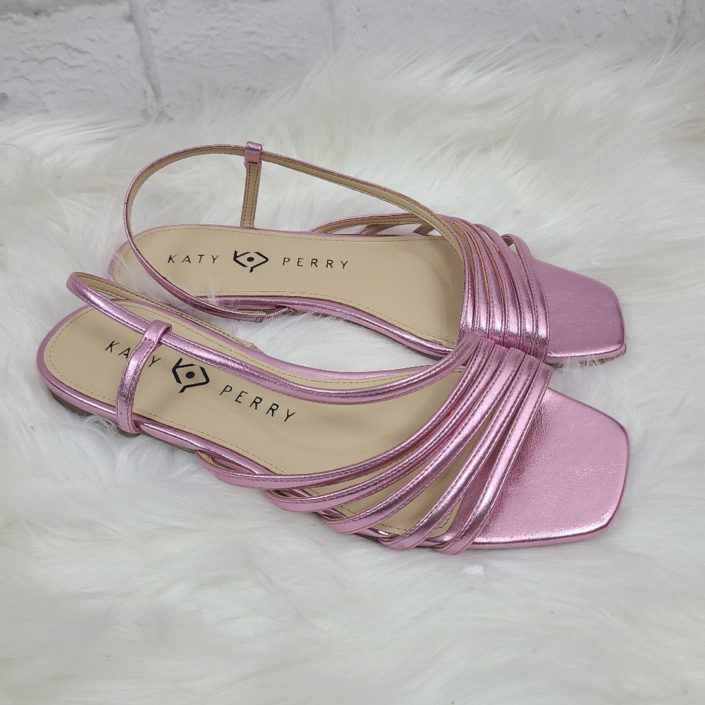 Katy Metallic Strappy Perry Sandals - Picture 4 of 9